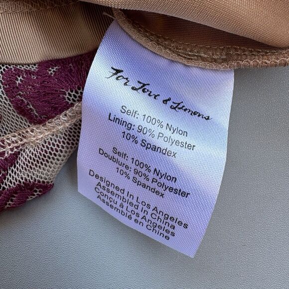 FOR LOVE & LEMONS Size XS Temecula Embroidered Mesh Mini Dress Fairy Whimsigoth - Picture 11 of 11